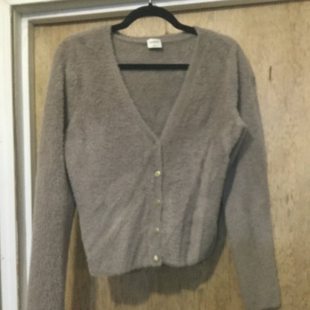 Super soft Abercrombie & Fitch cardigan sweater size extra large brownish color